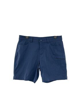 Eddie Bauer Womens Outdoor Shorts Size 8 Blue Hiking Used